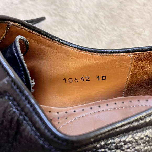 Magnanni Black Leather Oxfords - Picture 12 of 14